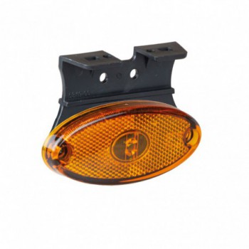 Luce laterale Flatpoint 2 led con staffa 12V-24V