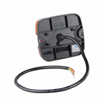 Fanale posteriore led destro sinistro 3 funzioni quadrato 12V-24V