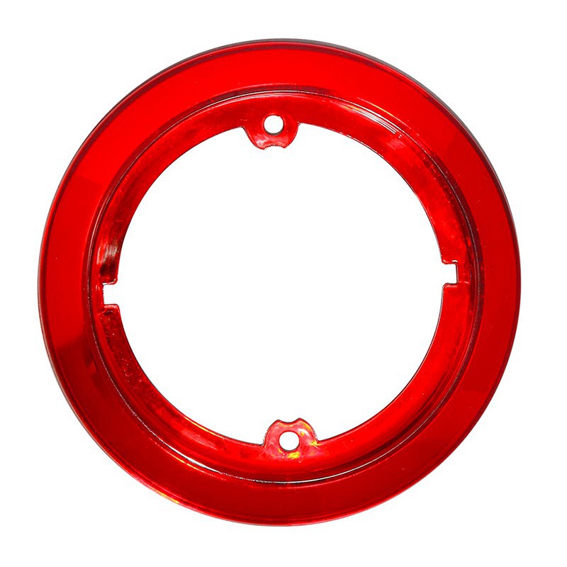 Accessorio anello cromato rosso per fanale tondo Roundpoint