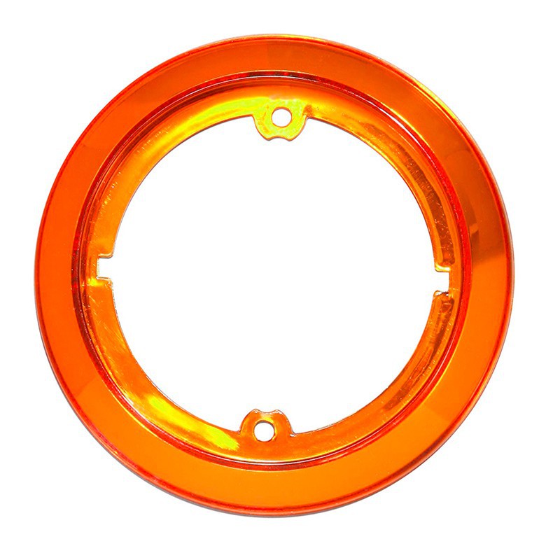 Accessorio anello cromato arancione per fanale tondo Roundpoint