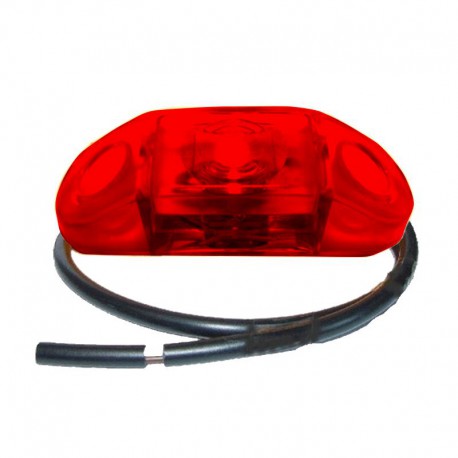 Luce di ingombro posteriore rossa a led Pro-Can 12V con cavo 0,5m