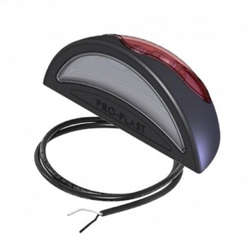 Luce targa led Pro-reg rossa 12/24V