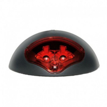 Luce targa led Pro-reg rossa 12/24V