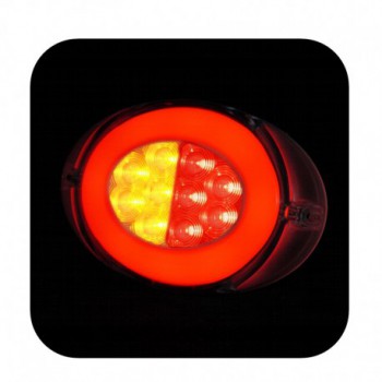 Fanale posteriore led Pro-oval tre funzioni 12V-24V