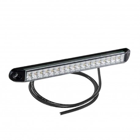 Fanale modulare posteriore per stop e posizione 12V Pro-Can-Xl con lente trasparente a led con cavo 0,5m