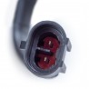 Fanale tondo rosso diametro 120 mm 12V