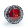 Fanale tondo rosso diametro 120 mm 12V